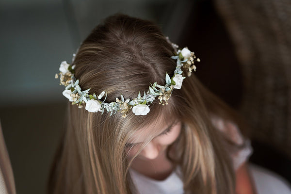 Hair crown for first holy communion