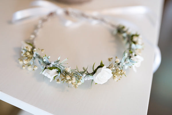 Hair crown for first holy communion