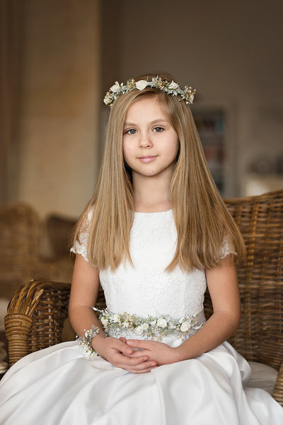 Hair crown for first holy communion