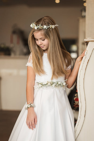 Hair crown for first holy communion