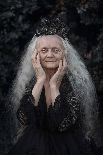 Halloween hair wreath Black hair crown Halloween hairband Flower hair wreath Hair crown for halloween Black hairband Evil queen Mean queen