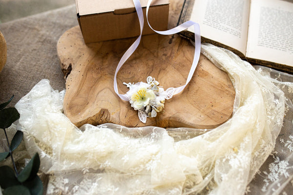 First Holy Communion headband Flower belt Cande decoration Communion bracelet Hair accessories Magaela Handmade 2021