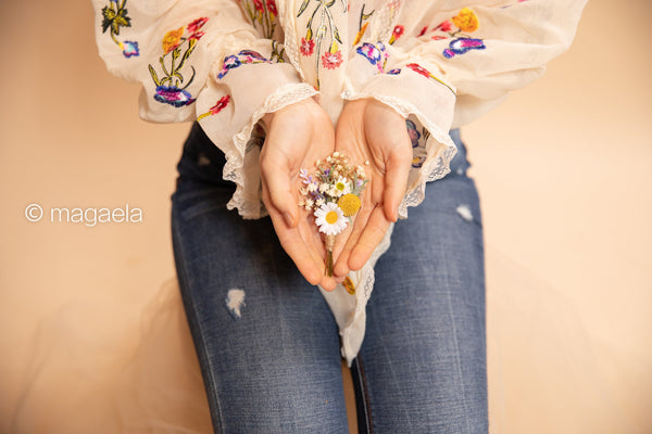 Meadowy groom's boutonniere Wedding accessories Daisy button hole Wedding accessories Corsage with daisies Magaela accessories Handmade