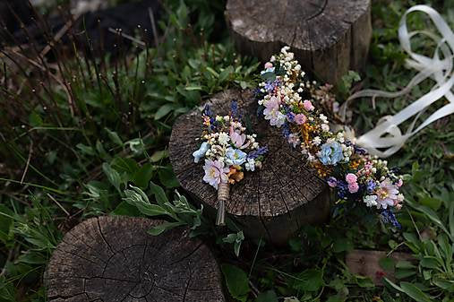Meadow flower hair wreath with lavender Bridal hair crown Wedding hair crown Flower crown Magaela accessories Bridal accessories Handmade