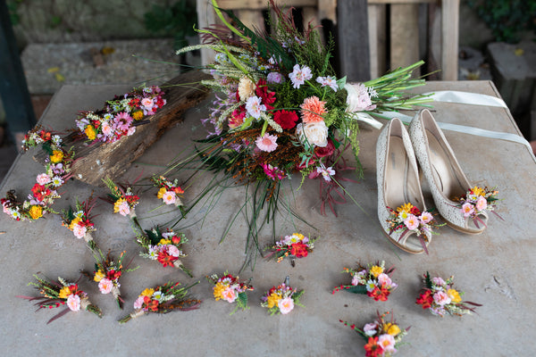 Summer flower shoe clips
