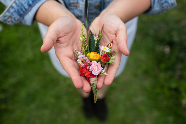 Summer groom's boutonniere Wedding buttonhole Flower boutonniere for groom Romantic wedding Summer wedding Magaela accessories Handmade