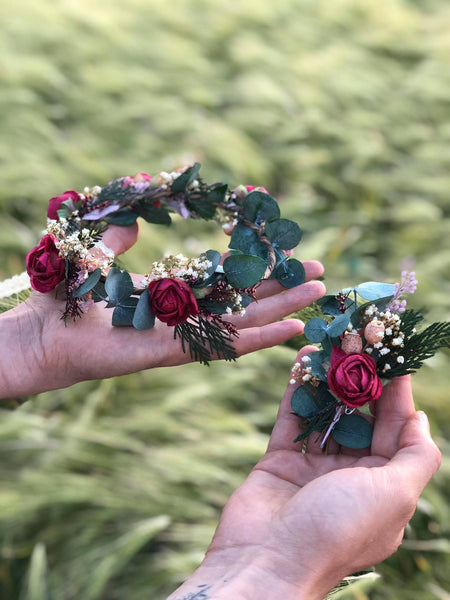 Burgundy boutonniere Eucalyptus boutonniere for groom Accessories for groom Wedding accessories Magaela Wedding 2021 Groom's corsage