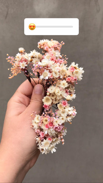 Bridal blush and ivory hair pins