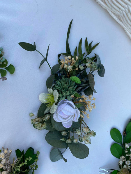 Greenery wedding hair comb Baby's breath bridal hair comb Flower hair clip for bride Magaela accessories Wedding accessories Blumenkamm