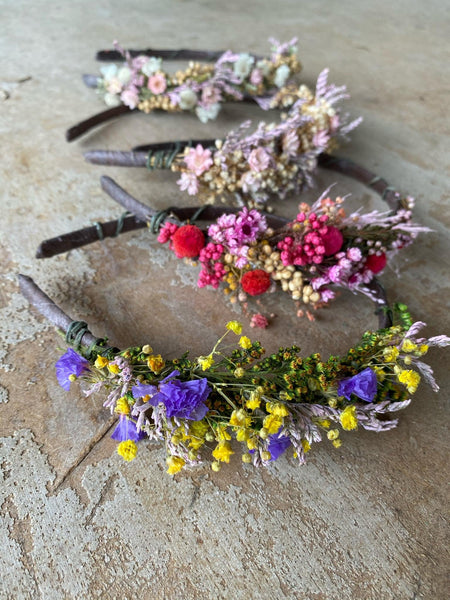 Baby's breath flower headband