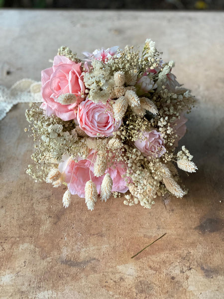 Pink and ivory romantic wedding bouquet Blush Bridal bouquet Flower Bridesmaid Bouquet Artificial Bouquet Magaela accessories Personalised