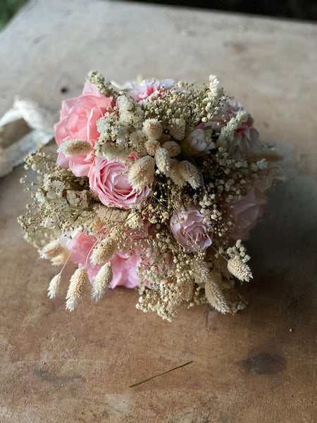 Pink and ivory romantic wedding bouquet Blush Bridal bouquet Flower Bridesmaid Bouquet Artificial Bouquet Magaela accessories Personalised