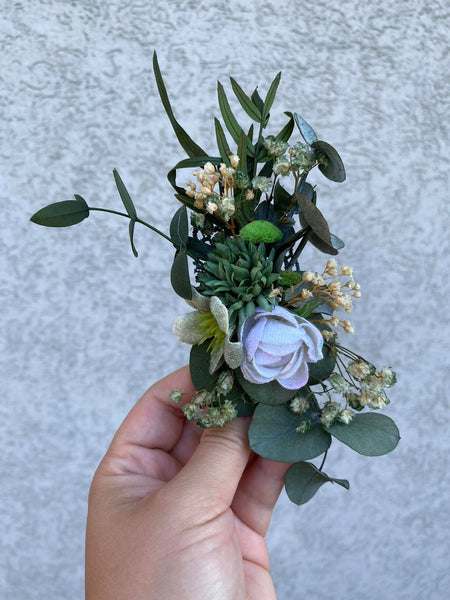 Greenery wedding hair comb Baby's breath bridal hair comb Flower hair clip for bride Magaela accessories Wedding accessories Blumenkamm
