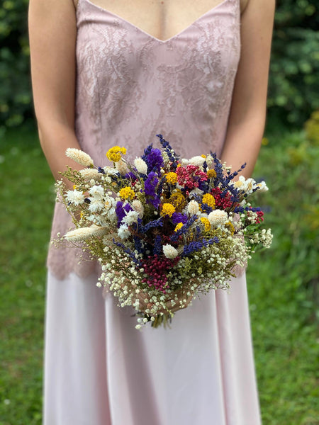 Meadow wedding bouquet Bridal flower bouquet Preserved bouquet Magaela Wedding accessories Colourful bouquet Autumn bouquet Handmade