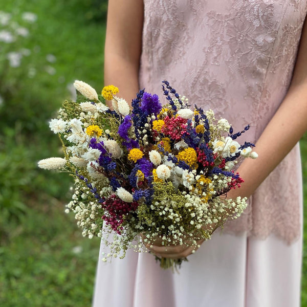 Meadow wedding bouquet Bridal flower bouquet Preserved bouquet Magaela Wedding accessories Colourful bouquet Autumn bouquet Handmade