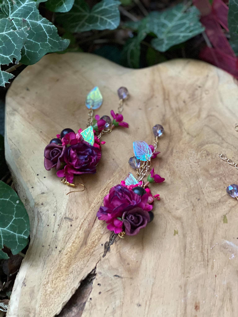 Buy Maroon Colour Traditional Long Earrings For Stylish Women Online |  Anuradha Art Jewellery