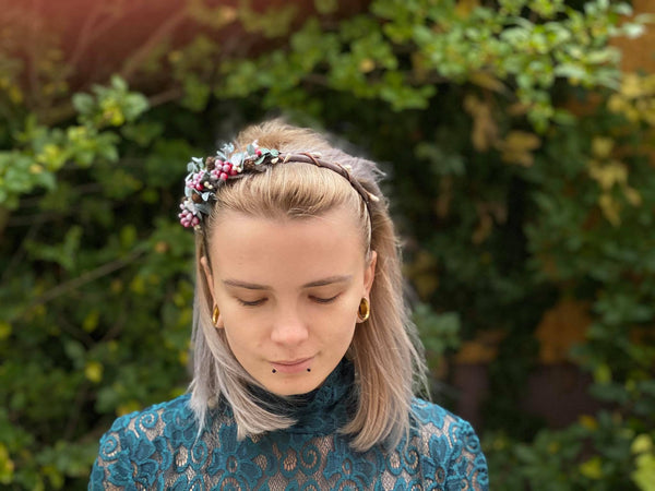 Romantic winter headband