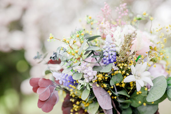 Romantic bridal bouquet Meadow flower bouquet Magaela Wedding Natural pastel bouquet for bride Handmade bridesmaid Preserved bouquet