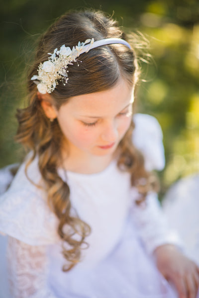 Holy communion flower headband