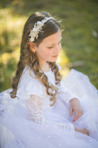 Holy communion flower headband