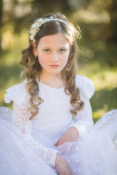 Holy communion flower headband