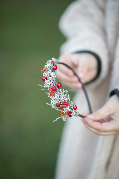 Christmas winter flower headbands