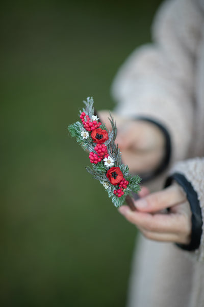 Christmas winter flower headbands