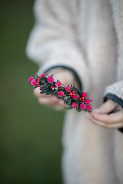 Christmas winter flower headbands