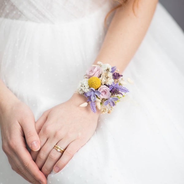 Lavender flower bracelet