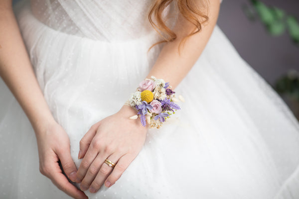 Lavender flower bracelet
