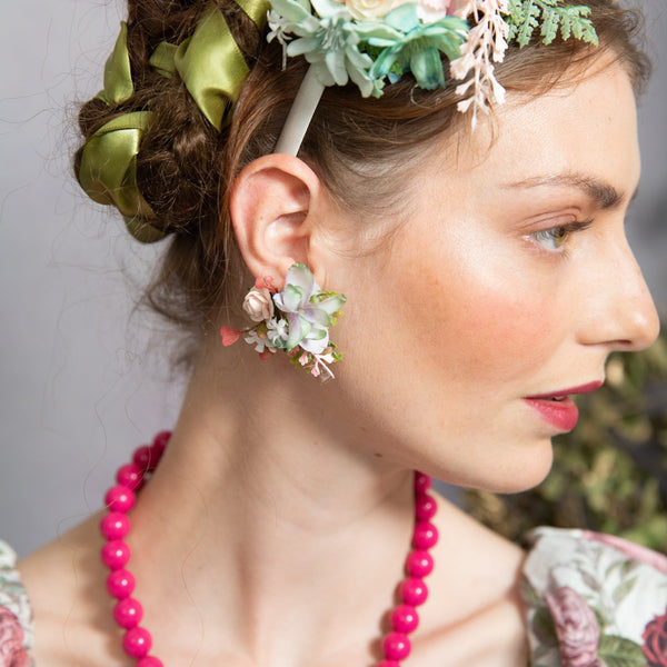 Pastel wedding earrings