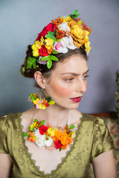 Summer Frida Kahlo flower crown
