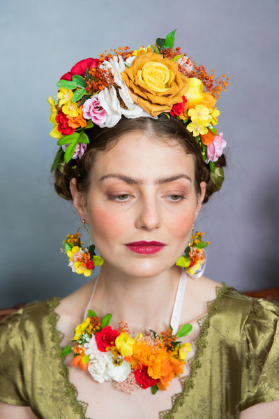 Summer Frida Kahlo flower crown