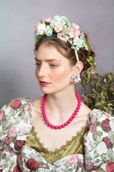 Pastel Frida Kahlo wedding headband