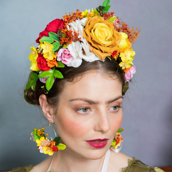 Summer Frida Kahlo flower crown