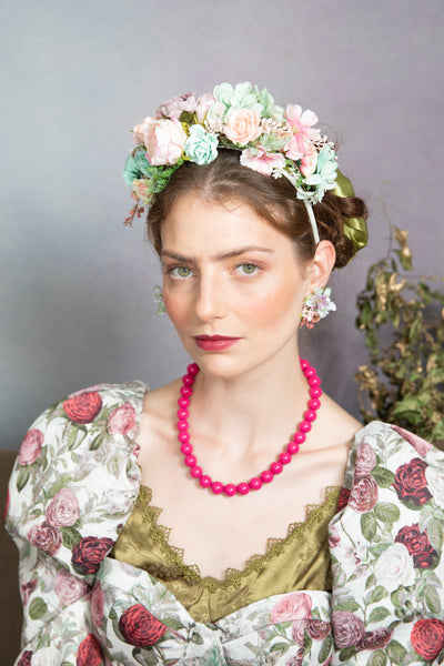 Pastel Frida Kahlo wedding headband