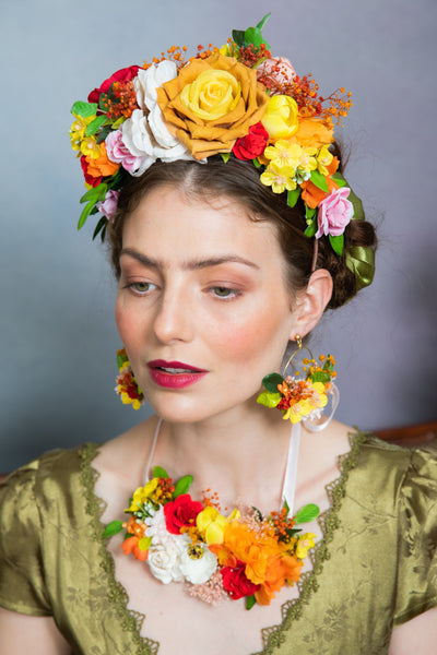Summer Frida Kahlo flower crown