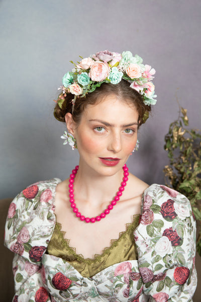 Pastel Frida Kahlo wedding headband
