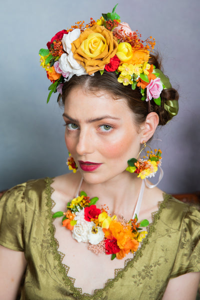 Summer Frida Kahlo flower crown