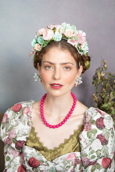 Pastel Frida Kahlo wedding headband
