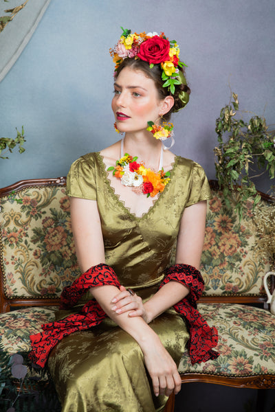 Summer Frida Kahlo flower crown
