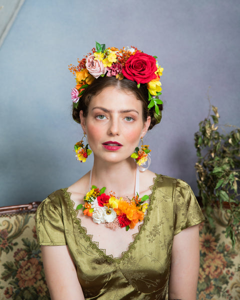 Summer Frida Kahlo flower crown
