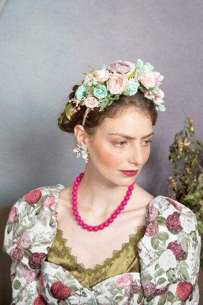 Pastel wedding earrings