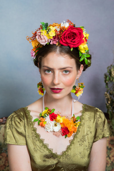 Summer Frida Kahlo flower crown
