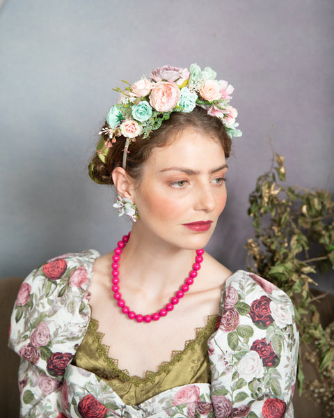 Pastel wedding earrings