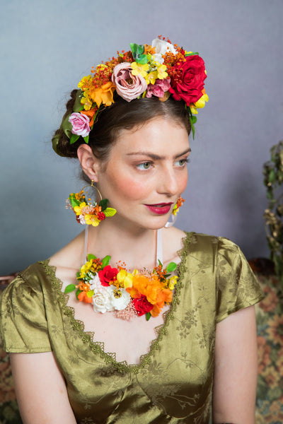 Summer Frida Kahlo flower crown
