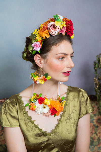 Summer Frida Kahlo flower crown