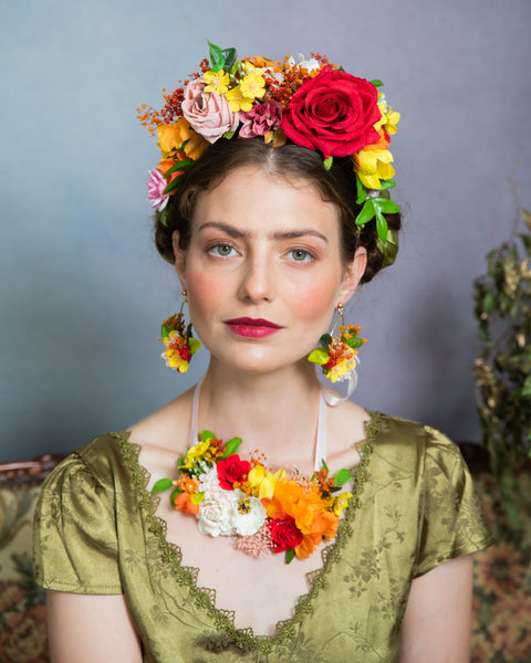 Summer Frida Kahlo flower crown
