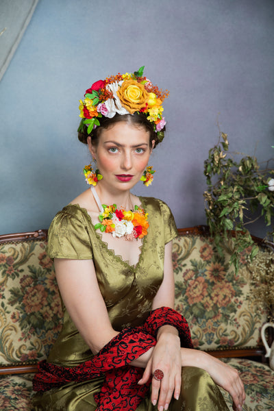 Summer Frida Kahlo flower crown