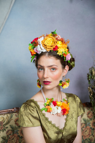 Summer Frida Kahlo flower crown